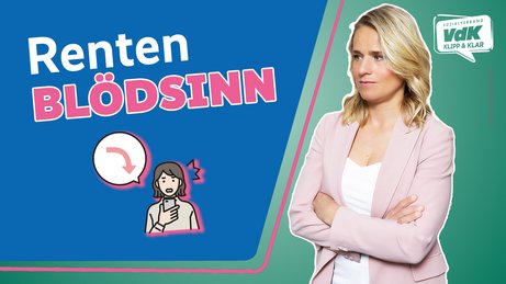Thumbnail zum Video mit einem Bild von Verena Bentele und dem Text "Rentenblödsinn"