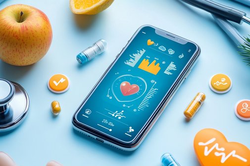 Mithilfe von Apps können Benutzer ihre Ernährung, ihre Bewegung und ihre Schlafgewohnheiten überwachen und Sturz melden lassen.