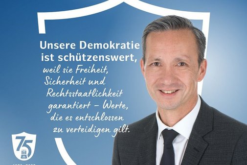 Unsere Demokratie ist schützenswert, weil sie Freiheit, Sicherheit und Rechtstaatlichkeit garantiert - Werte, die es entschlossen zu verteidigen gilt.
