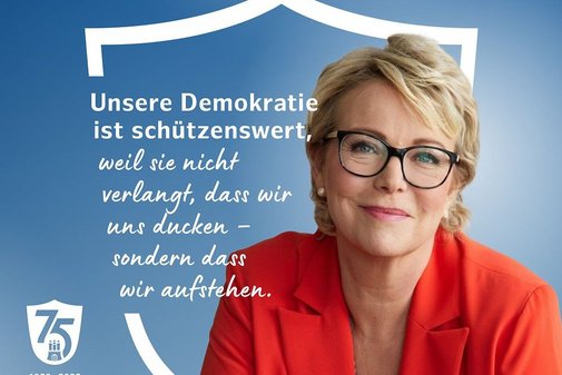Unsere Demokratie ist schützenswert, weil sie nicht verlangt, dass wir uns ducken - sondern das wir aufstehen.