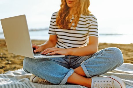 Homeoffice ist auch am Strand möglich.