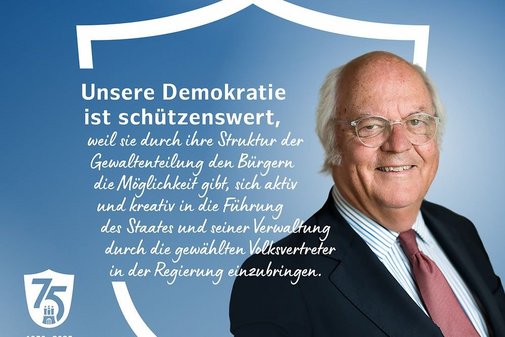 Unsere Demokratie ist schützenswert, weil sie durch ihre Struktur der Gewaltenteilung den Bürgern die Möglichkeit gibt, sich aktiv und kreativ in die Führung des Staates und seiner Verwaltung durch die gewählten Volksvertreter in der Regierung einzubringen.
