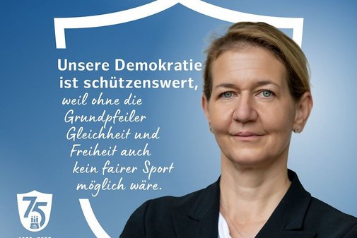 Unsere Demokratie ist schützenswert, weil ohne die Grundpfeiler Gleichheit und Freiheit auch kein fairer Sport möglich wäre.